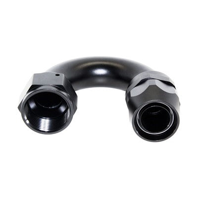 Fitting, PTFE 180° -16AN Female, BLACK