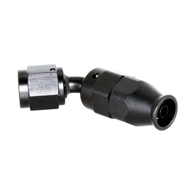 Fitting, PTFE 45° -4AN Female - BLACK