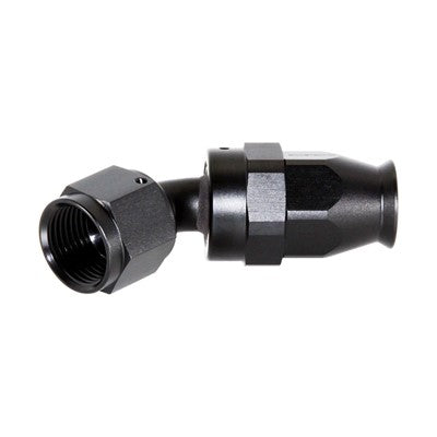 Fitting, PTFE 45° -8AN Female - BLACK