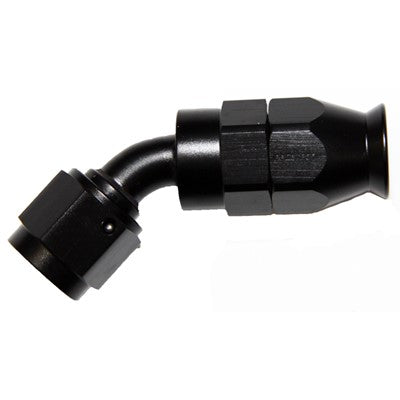Fitting, PTFE 45° -10AN Female - BLACK