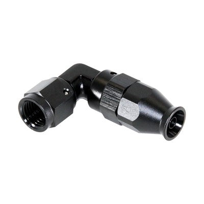 Fitting, PTFE 90° FRG -4AN Fml - BLACK